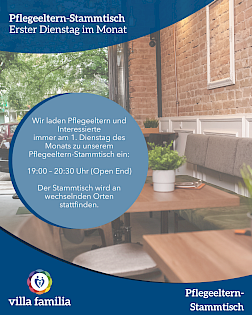 Pflegeeltern-Stammtisch 2026 - immer am ersten Dienstag im Monat